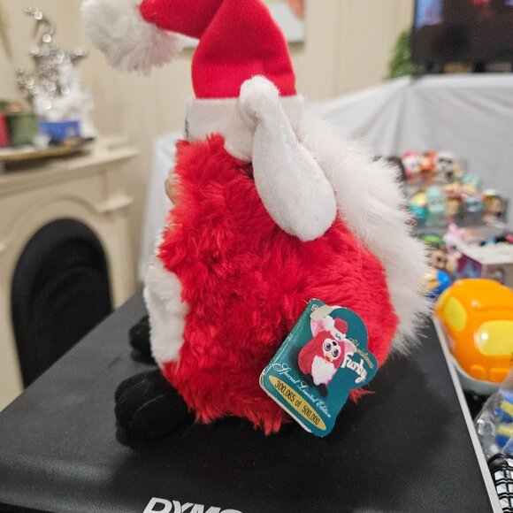 Vintage Furby Santa Hat 1999 Interactive Toy Plush Red White Holiday not working - Picture 4 of 5